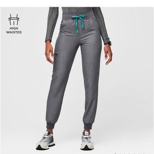 Figs high waisted Zamora joggers in graphite